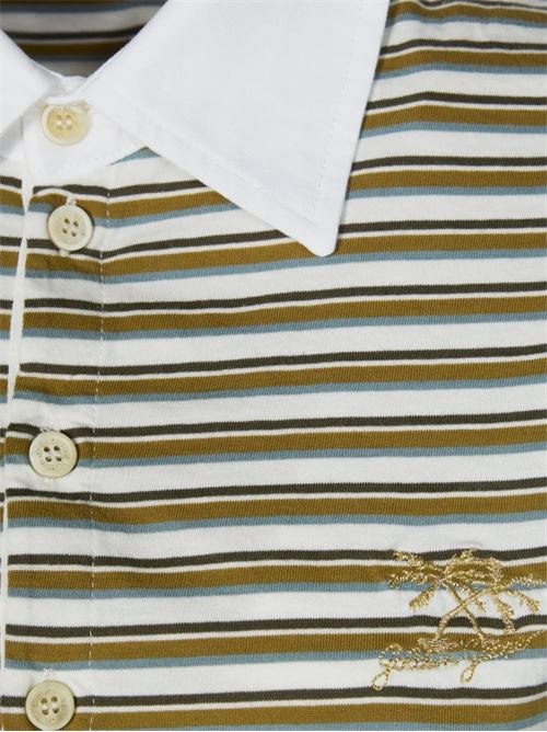 Striped polo shirt GOLDEN GOOSE | GWP02189P00239012364